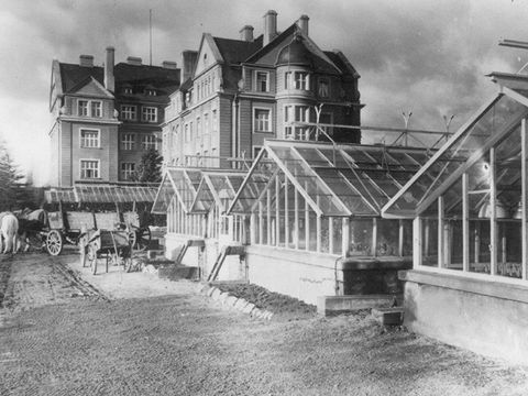 Kaiser-Wilhelm-Institut für Biologie mit Gewächshäusern, 1920er Jahre