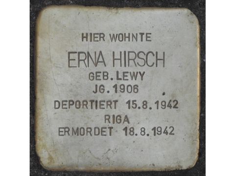 Stolperstein Erna Hirsch