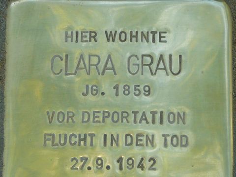 Stolperstein für Clara Grau