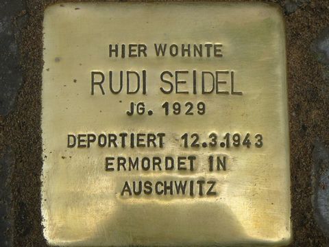 Stolperstein für Rudi Heinz Seidel