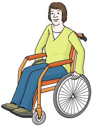 14 Frau Im Rollstuhl