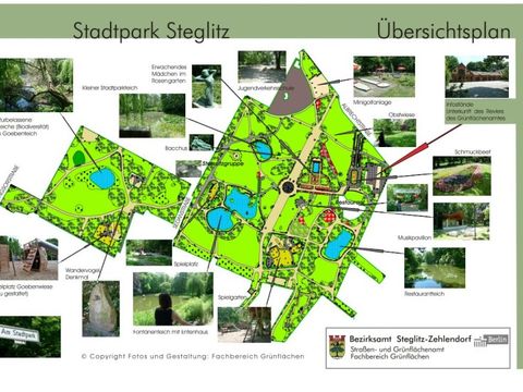 Bildvergrößerung: Stadtpark Steglitz Foto Übersichtsplan