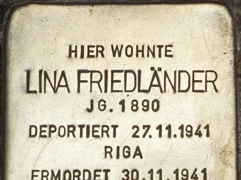 Stolperstein Lina Friedländer