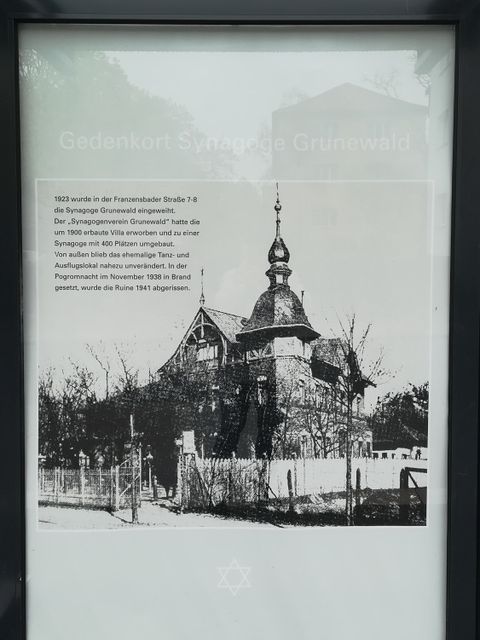 Bildvergrößerung: Gedenkort Synagoge Grunewald