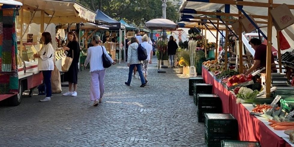 Wochenmarkt am Karl-August-Platz