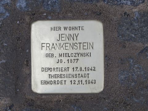 Stolperstein Jenny Frankenstein, April 2013
