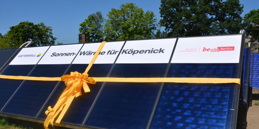 Neue Solarthermieanlage in Köpenick