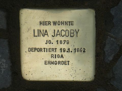 Stolperstein für Lina Jacoby