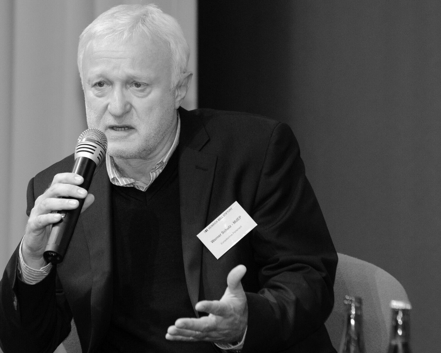 Werner Schulz 2010 bei einer Veranstaltung der Heinrich-Böll-Stiftung 