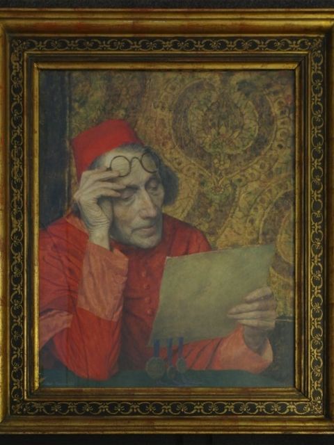 Bildvergrößerung: Hier sehen Sie ein Gemälde Ernst Wilhelm Müller-Schönefeld (1867–1944) Cardinal