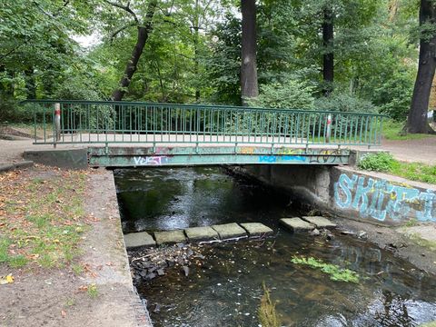 Ansicht der Schlossparkbrücke III, September 2020