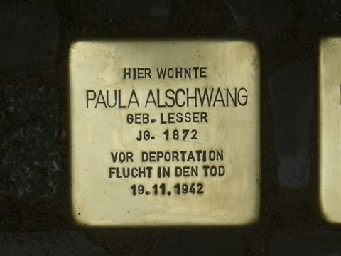 Stolperstein für Paula Alschwang