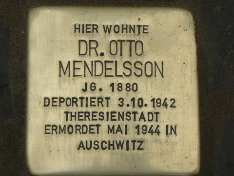 Stolperstein für Dr. Otto Meldelsson