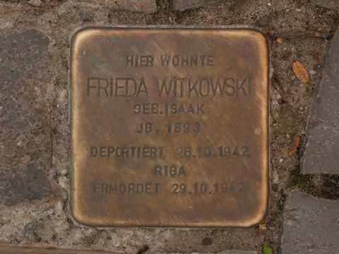 Stolperstein Frieda Witkowski