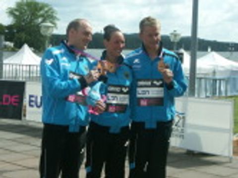 Bildvergrößerung: Schwimm-EM 2014 - Bronze für das Team Event