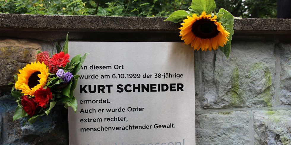 Gedenktafel für Kurt Schneider