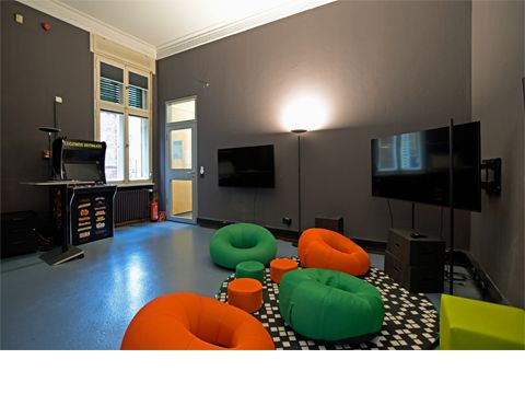 Gaming Bereich in der Bibliothek
