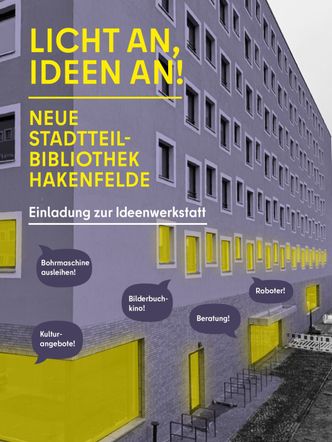 Einladung zur Ideenwerkstatt zur Stadtteilbibliothek Hakenfelde