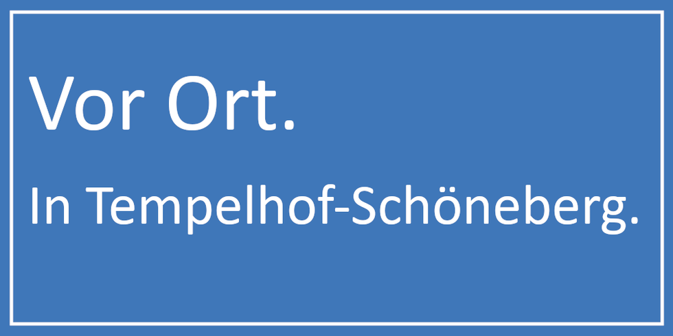 Schriftzug Vor Ort in Tempelhof Schöneberg