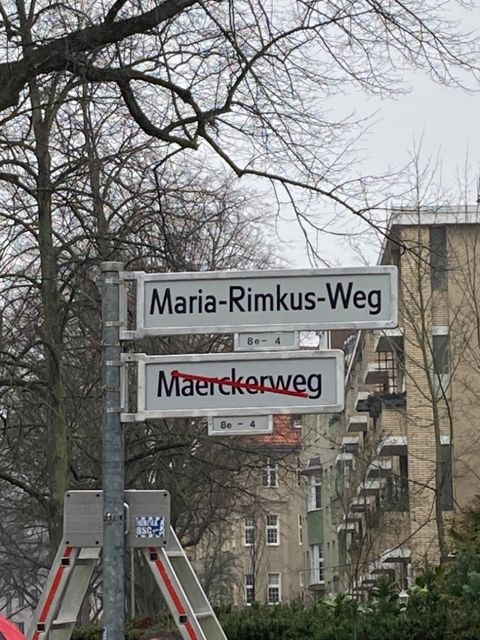 17.02.2023: Maria-Rimkus-Weg ersetzt Maerckerweg