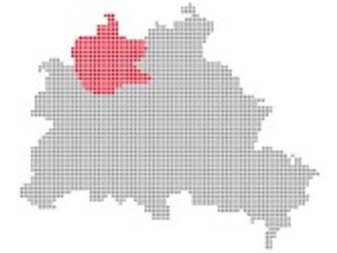 Reinickendorf - Serie: Pixelkarte Berliner Stadtteile