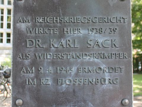 Bildvergrößerung: Ehemaliges Reichsmilitärgericht, Denkmal, 09.08.2017