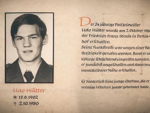 Verstorbener Polizeibeamter Udo Hütter