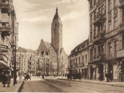 Rathaus Charlottenburg um 1910, Ansichtskarte