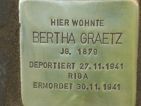 Stolperstein Bertha Graetz