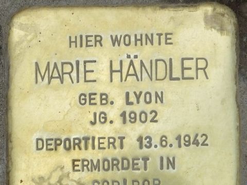 Stolperstein Marie Händler