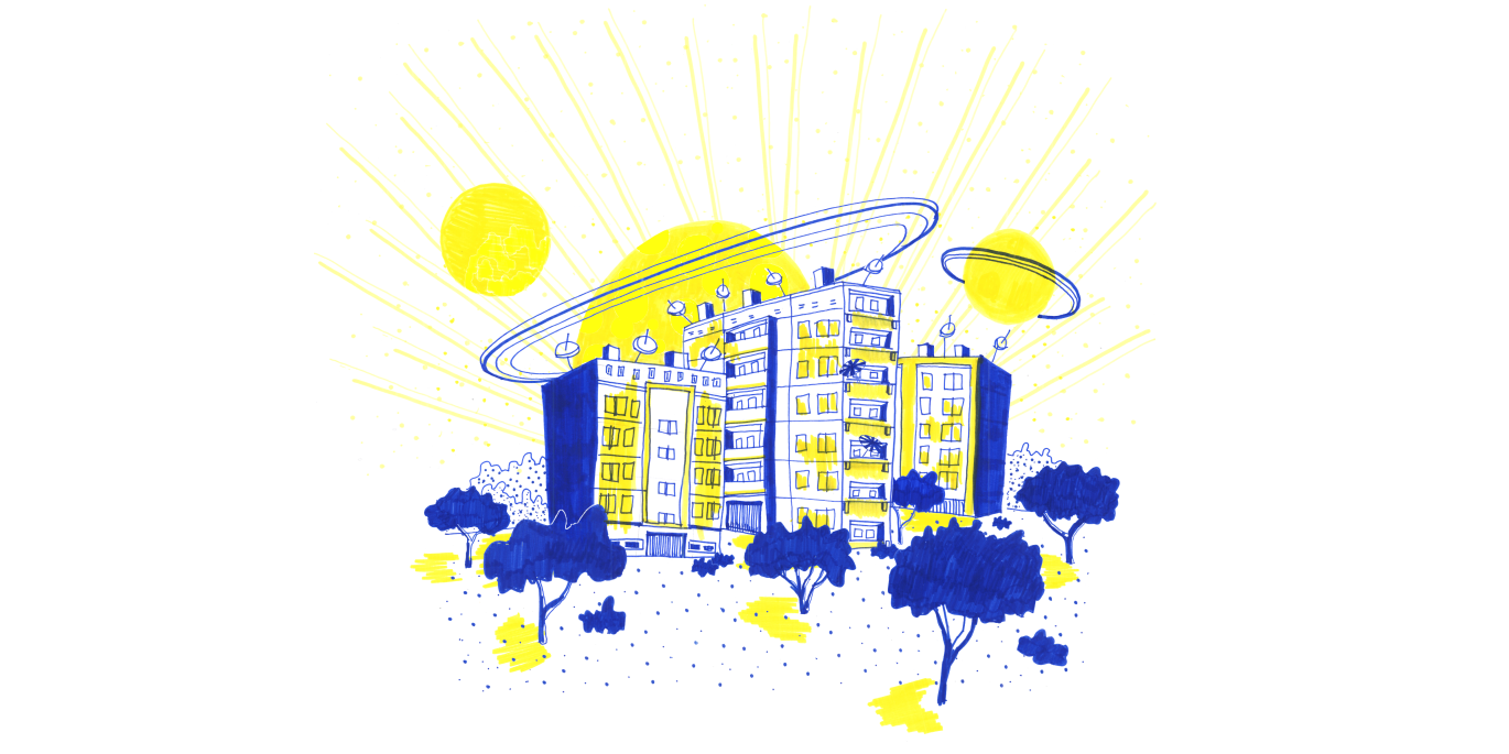 Logo des Quartiermanagements Kosmosviertel