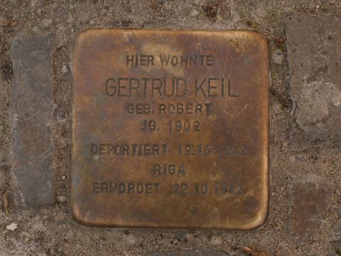 Stolperstein Gertrud Keil