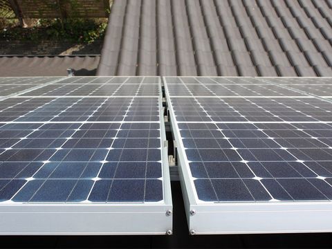 Solarmodule Anlagenaufblick