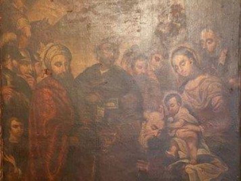 Gemälde Anbetung des Jesuskindes durch die Heiligen Drei Könige