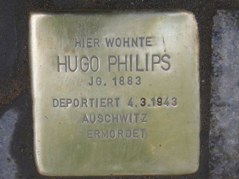 Stolperstein für Hugo Philips
