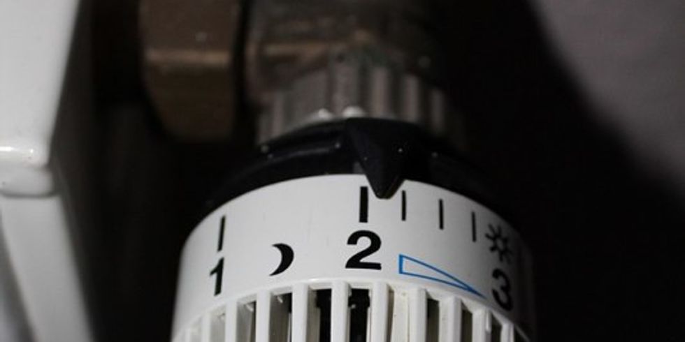 Ansicht eines Thermostatventils für Heizkörper