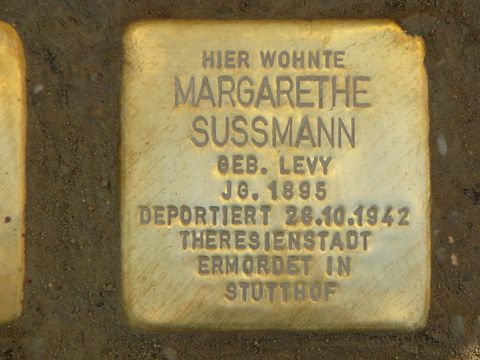 Stolperstein für Margarethe Sussmann