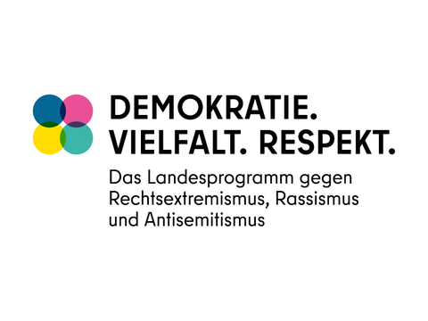 Logo des Landesprogramms gegen Rechtsextremismus, Rassismus und Antisemitismus