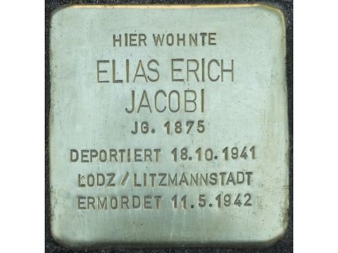 Stolperstein Elias Erich Jacobi