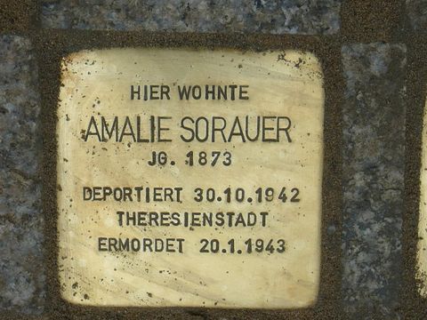 Stolperstein für Amalie Sorauer