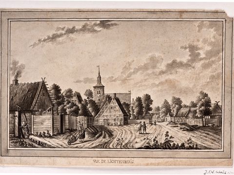 Vue de Lichtenberg, Friedrich Wilhelm Schaub, Berlin, 1786