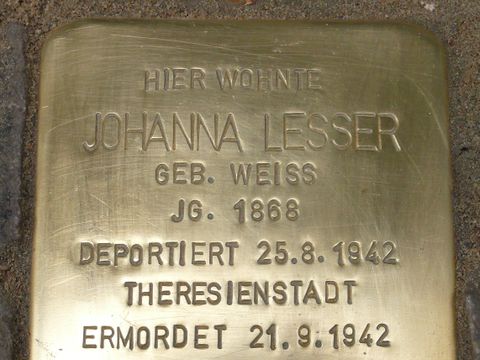 Stolperstein Johanna Lesser