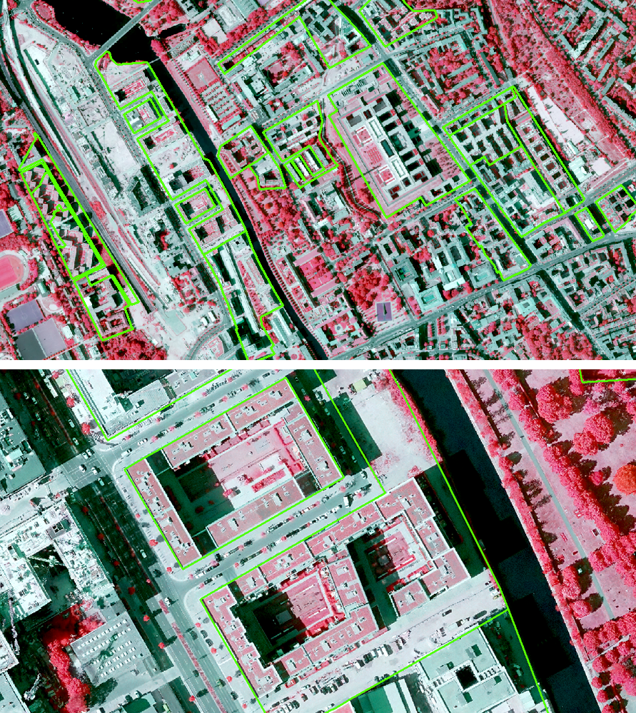 Fig. 8: Example of Europacity: new development with green roofs, 2020