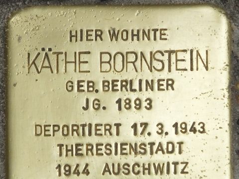 Stolperstein Käthe Bornstein, 2014