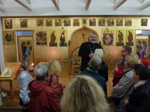 Priester Sikojev in der Russisch-Orthodoxen Kirche, 12.10.2013, Foto: KHMM