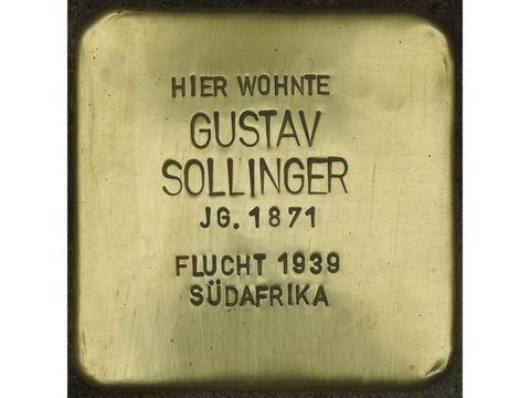 Stolperstein Gustav Sollinger