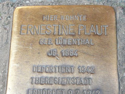 Stolperstein Ernestine Plaut