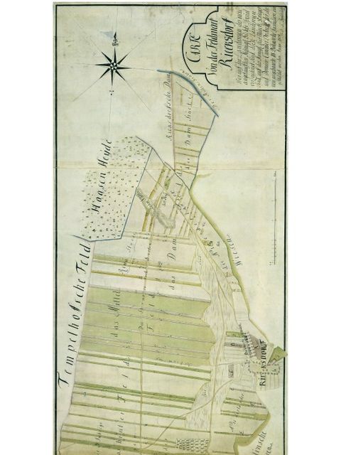 Lageplan aus dem Jahr 1738