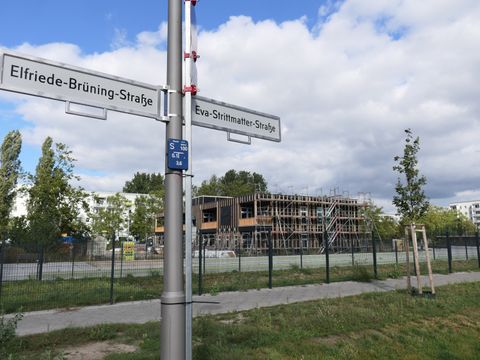 Baustelle der neuen Kita am Havelländer Ring in Hellersdorf Nord
