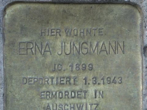 Stolperstein Erna Jungmann, 2013